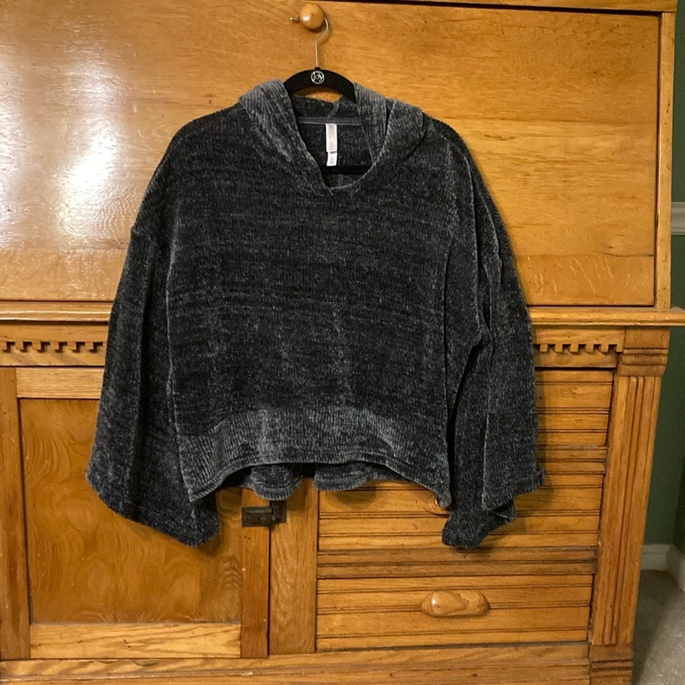 Gilligan & O'Malley Y2K Grunge Chenille Lounge Hoodie Relaxed Fit Sleepwear L